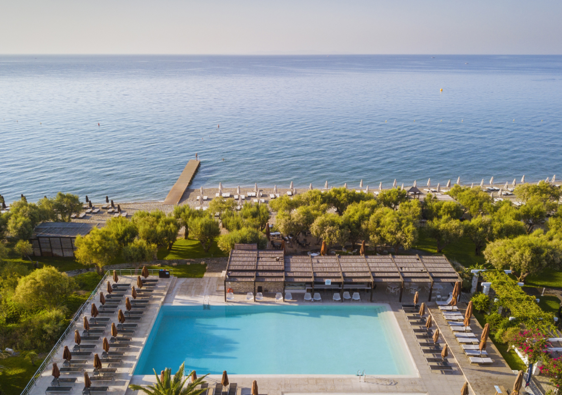 Main pool at Doryssa Seaside, a 5 star luxury resort in Samos