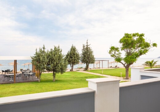 Wonderful sea views from the balcony at Doryssa Coast's seaview apartments in Samos