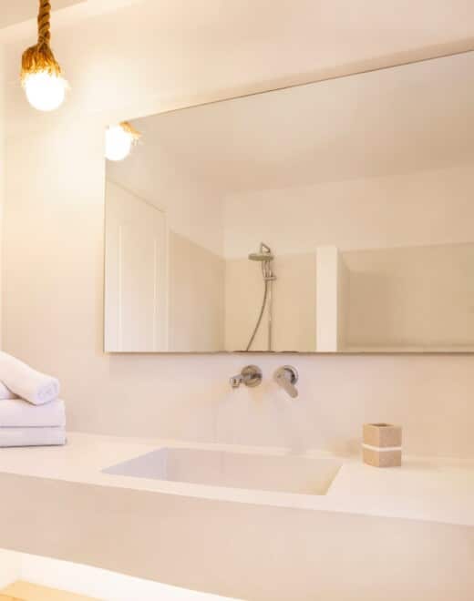 Bathroom at Doryssa Coast's family apartments in Samos