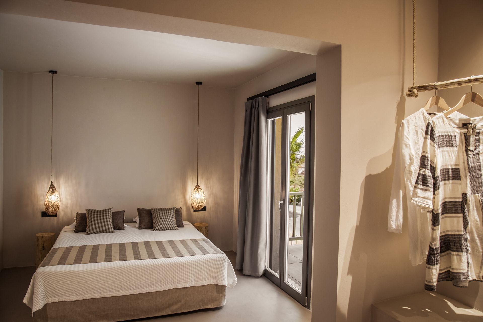 The bedroom of Doryssa Boutique Hotel's suite for couples in Samos