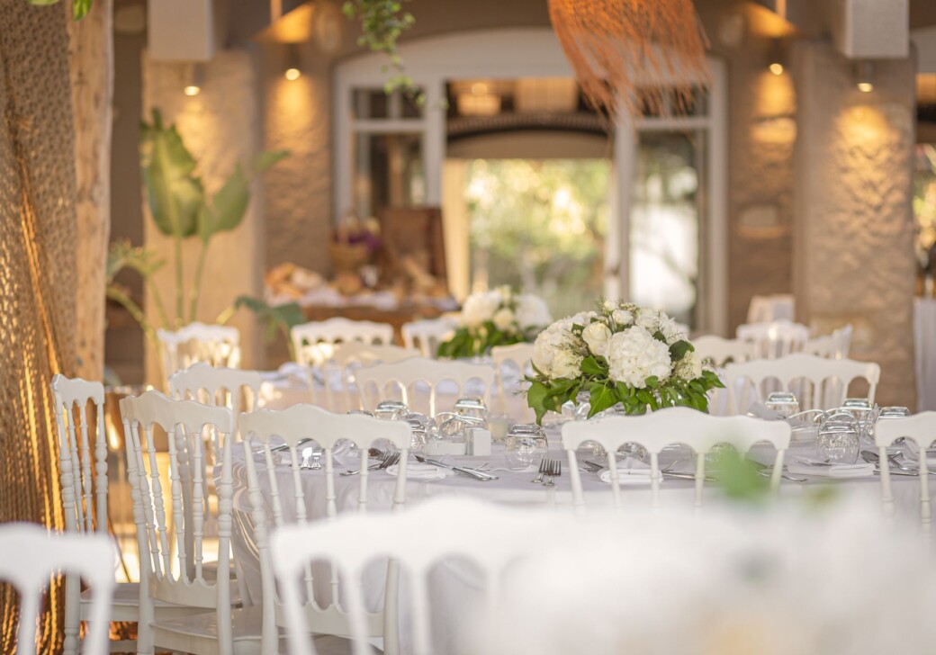 An elegant setting for samos weddings and other social events at Doryssa Hotels