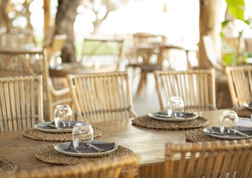 Table set at our top restaurants in samos found in Doryssa Hotels