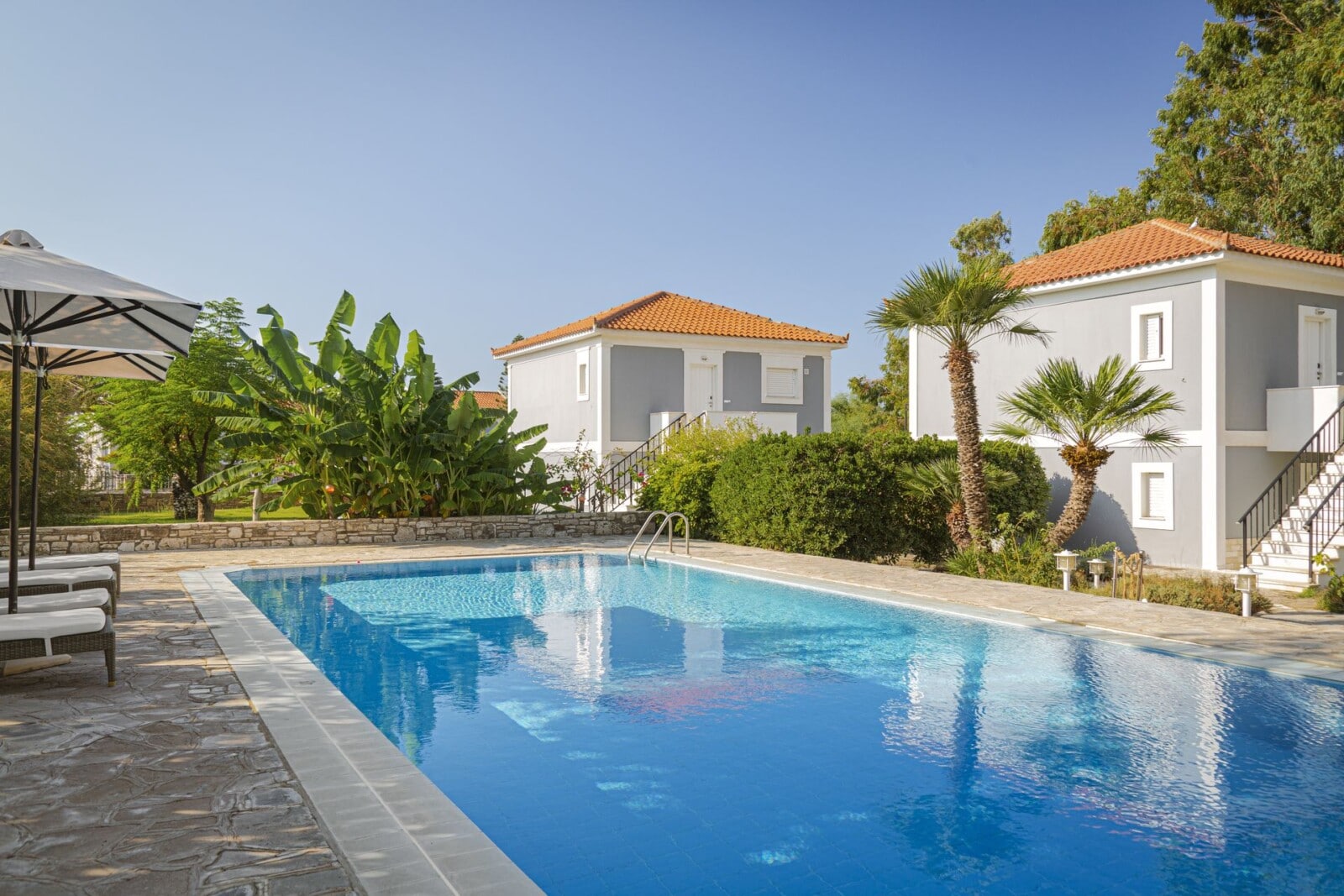 The main pool at Doryssa Coast Apartments, part of the group's luxury hotels in Samos
